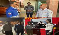  بازدید معاون عمرانی فرمانداری دشتستان از ایستگاه های آتش‌نشانی شهرداری تنگ ارم و آبپخش  